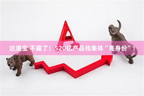 达道宝 不藏了！520亿产品线集体“亮身份”！