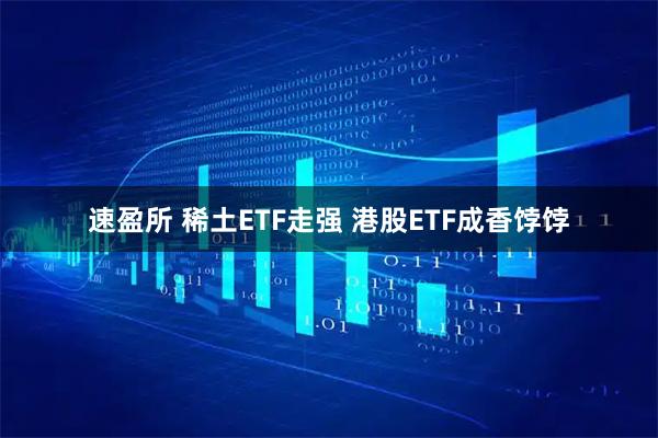 速盈所 稀土ETF走强 港股ETF成香饽饽